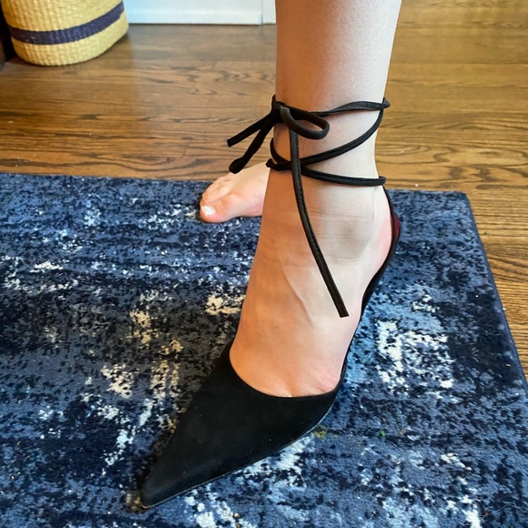 Stuart Weitzman black & red heels - Picture 10 of 11